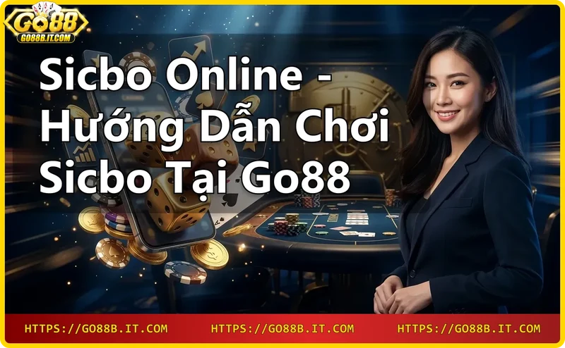 Ba viên xúc xắc sicbo trên bàn chơi casino