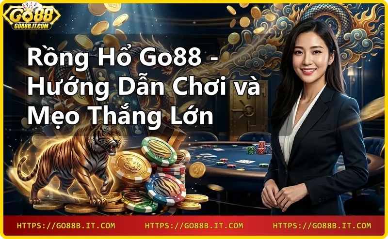 Bàn chơi rồng hổ trực tuyến với tay người đặt cược vào cửa rồng, giao diện neon sang trọng.