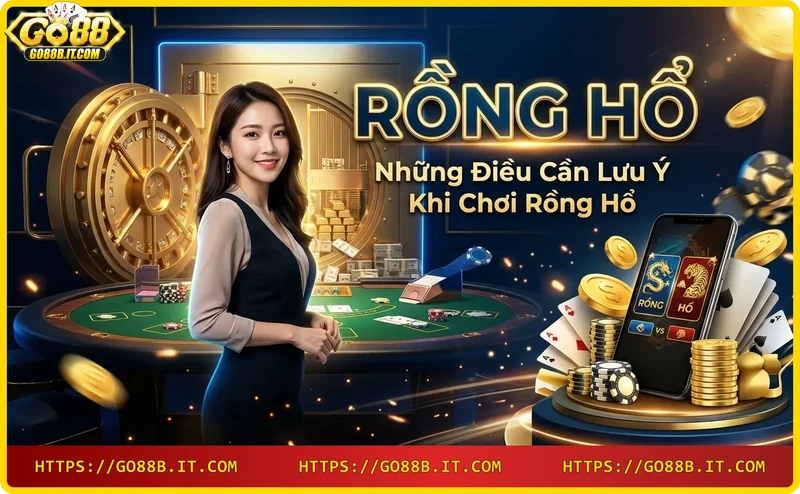 Bàn tay ra hiệu dừng trước cọc tiền và bánh xe, nhấn mạnh quản lý rủi ro khi chơi rồng hổ.