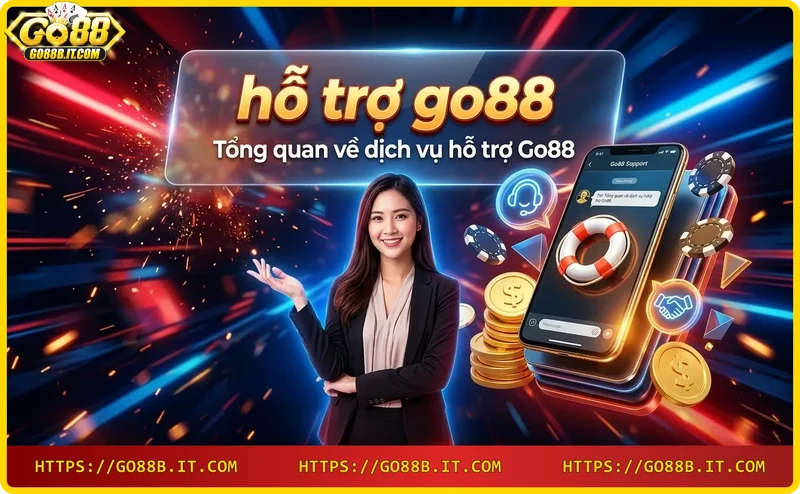 Các kênh hỗ trợ Go88: live chat, email, điện thoại và fanpage