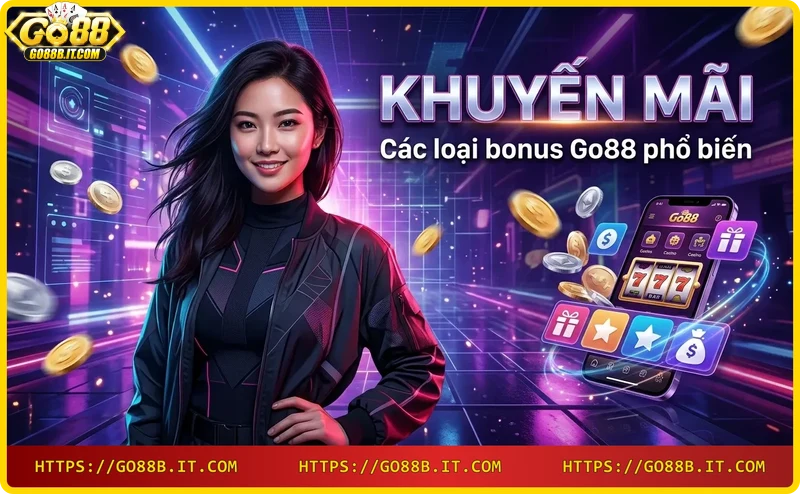 Các loại bonus Go88 - Bonus chào mừng, hoàn trả, vòng quay miễn phí, ưu đãi VIP