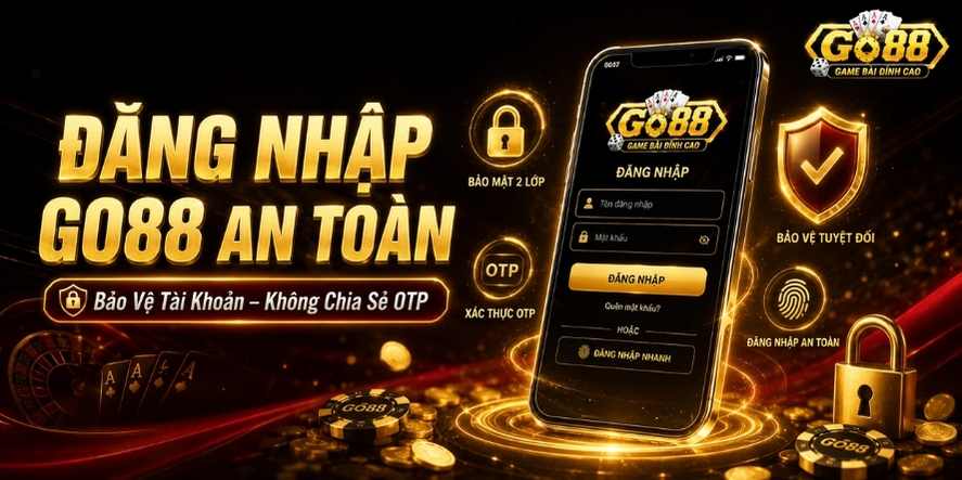 Đăng nhập Go88 an toàn bảo mật tài khoản