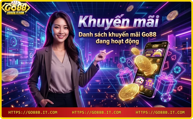Danh sách ưu đãi Go88 - Bonus nạp đầu, hoàn trả, VIP, giới thiệu bạn bè, sự kiện