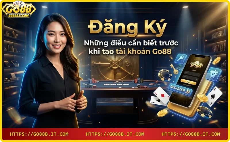 Điều kiện cần thiết để đăng ký Go88: đủ 18 tuổi, thiết bị kết nối internet