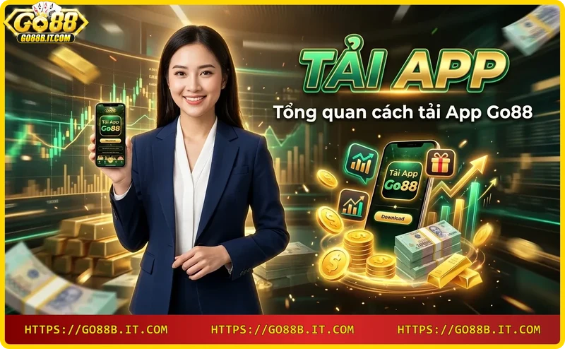Hình ảnh minh họa quá trình tải app Go88 trên điện thoại