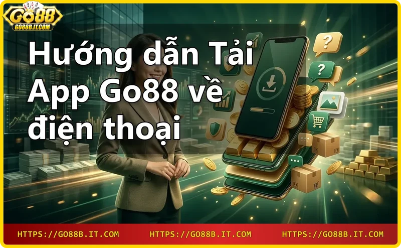 Hình ảnh minh họa quá trình tải app Go88 trên điện thoại
