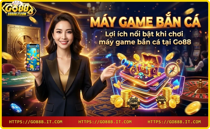Lợi ích máy game bắn cá Go88: jackpot khủng, đồ họa 3D, bảo mật cao