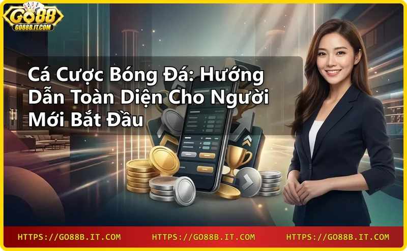 Minh họa các loại cược phổ biến trong cá cược bóng đá: cược chấp, tài xỉu, 1x2, tỉ số chính xác