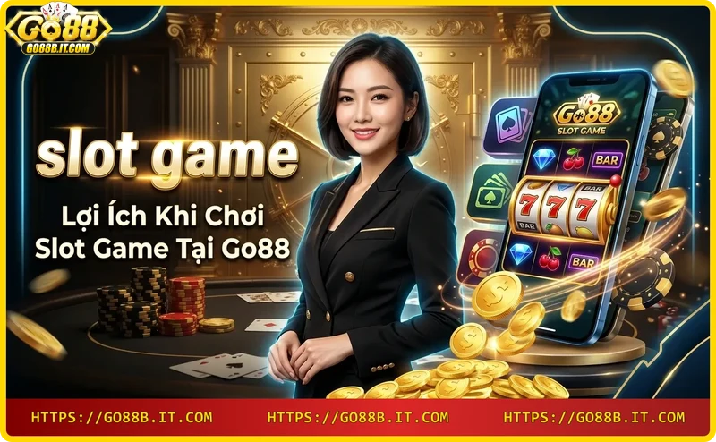Người chơi thắng jackpot slot game trên điện thoại tại Go88