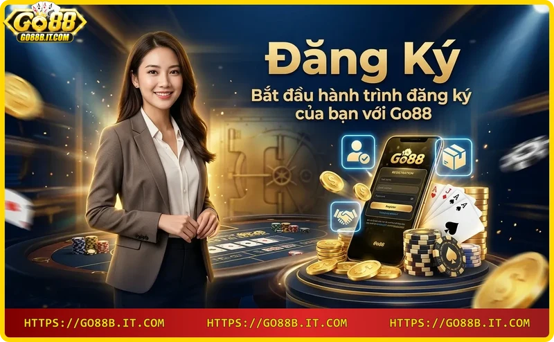Người dùng đăng ký Go88 trên điện thoại di động