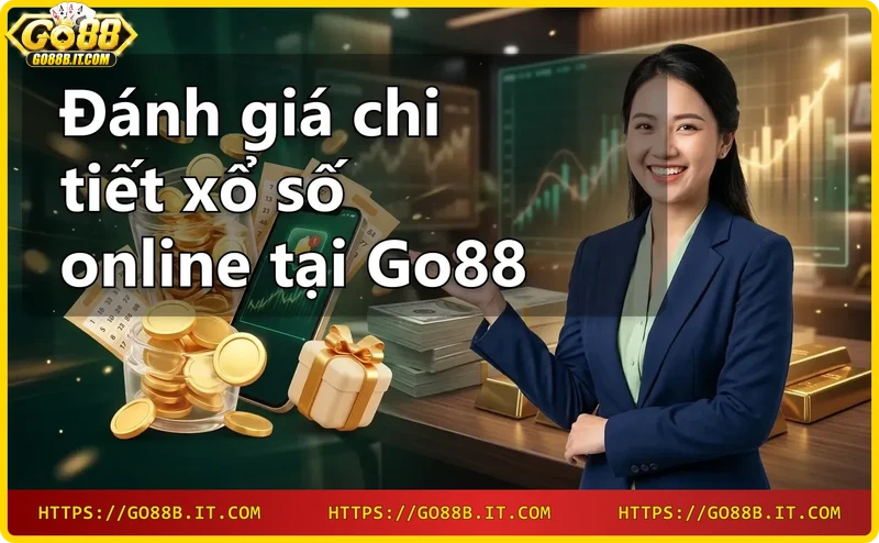 Online lottery concept with devices and glowing numbers