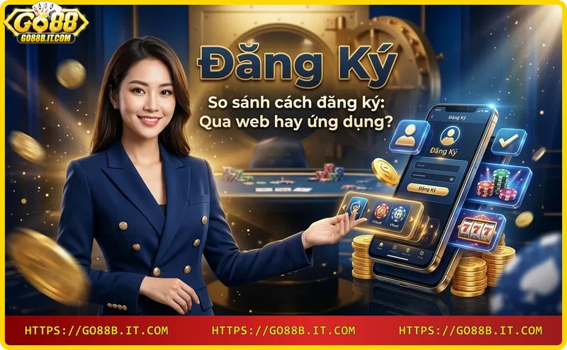 So sánh đăng ký Go88 qua web và ứng dụng di động