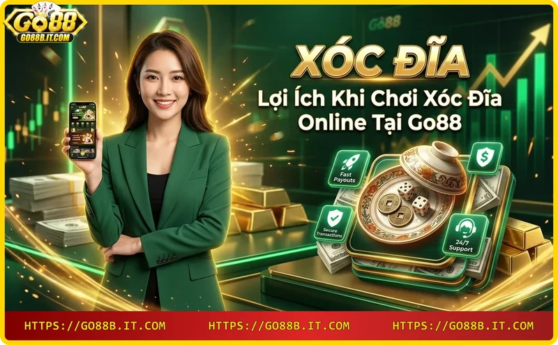 Winning xóc đĩa game with coins and phone